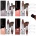 Brow-Fection Angled Brush & Dip Liquid Eyebrow Gel Liquid Eyebrow Brush Eyebrow Pencil That Looks Like Hair Waterproof and Smudge-proof Creates Natural Looking Brows Effortlessly (4PCS)