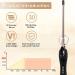 Professional Curling Iron with Variable Temperature Control - 3/8 Inch Gold Wand for Effortless Short & Long Hair Styling | International Shipping Available - Buy Online on GoSupps.com