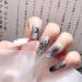 NICENEEDED 6 Sheets Black Punk Style Nail Art Stickers Snake Skull Gothic design Decals Nail Supplies Black Mixed Pattern Nail Art Decorations for DIY Acrylic Nails - Buy Online on GoSupps.com