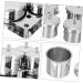 Frcolor Stainless Steel Nail Art Cup - Essential Nail Accessories for Professional Studios | Optimal Nail Powder Container for Perfect Designs - Buy Online on GoSupps.com