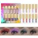 Liquid Eyeshadow Set - 12 Colors Sparkling Shimmer Eye Shadow | High Pigments Gloss Eye Shadow Set Quick-Drying Waterproof Easy to Apply Crystals Eyeshadow Qmisify - Buy Online on GoSupps.com