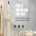 Bamboo Electric Toothbrush - Waterproof Sensitive & Whitening | 4 Replaceable Heads Deep Cleaning for Adults - Buy Online on GoSupps.com