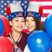 XunYee 4th of July Patriotic Headband Set - Red, White, Blue American Flag Wig for Independence Day - Buy Online on GoSupps.com
