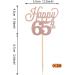 Pack of 24 65 Cupcake Toppers Glitter "Happy 65th Birthday" Cake Toppers Number 65 Eightteen Sweet 65 Birthday Wedding Anniversary Party Cake Decorations Accessories Rose Gold - Buy Online on GoSupps.com