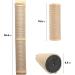 FUKUMARU 36 Wall Mounted Cat Scratching Post - Rubber Wood Cat Scratcher for Large Cats and Kittens - Cat Scratch Post - Buy Online on GoSupps.com