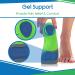 ViveSole Heavy Duty Gel Insoles for Plantar Fasciitis Relief - Arch Support Shoe Inserts for Men and Women - Large Black (1 Pair) - Buy Online on GoSupps.com