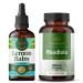 HERBAMAMA Lemon Balm and Rhodiola Kit - Bundle of Lemon Balm Tincture 4 Fl Oz & 1000mg Rhodiola Rosea Capsules - Vegan Non-GMO Alcohol & Gelatin-Free - 2 Pack