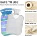 NAANLE Hot Water Bottle with Cover - 2L Large Blue Striped Heat & Cold Therapy Bag for Pain Relief Hand & Foot Warmer - Buy Online on GoSupps.com