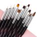 10 PCS Gel Nail Brush Set - Professional Acrylic Gel Brushes for Nail Art & UV Gel Applications | Essential Nail Accessories - Buy Online on GoSupps.com