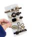 5pcs Classic Bee Bear Camellia Design Hair Clips for Women Girls