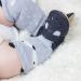 Dotty Fish Soft Leather Baby T-Bar Shoes for Girls | Non-Slip Suede Soles | Navy Blue | 0-6 Months - 2-3 Years - Buy Online on GoSupps.com