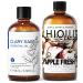 HIQILI 100ML Clary Sage Essential Oil & 150ML Apple Fresh Fragrance Oil for DIY Diffuser