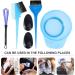 5pcs Hair Dye Color Brush Kit with Blending Brushes, Ear Covers - DIY Dyeing Tool Set for Hair Coloring and Highlights - Buy Online on GoSupps.com