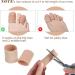 Gel Toe Caps (18 Pack) - Pain Relief for Corns, Blisters, Callus, Ingrown Toenails - Fabric Sleeve Protectors - Large & Medium Sizes - Buy Online on GoSupps.com