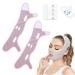 GTRA Beauty Face Sleep Sculpting Mask  2Pcs V Line Mask Facial Strap  20 Pcs Face Lift Tape Wrinkle Patches  Double Chin Reducer  Chin Up Mask Face Lifting Belt  Face Tightening Chin Mask pink