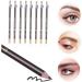OHPHCALL 8pcs Coffee Wooden Pencil Sharpeners Eyebrow Pencils Makeup Tool Makeup Pencils 1 count (Pack of 1) Coffee - Buy Online on GoSupps.com