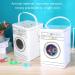 Washing Powder Storage Tin Powdered Laundry Detergent Container Iron Construction Washing Machine Modeling with Perspective Window for Storage - Buy Online on GoSupps.com