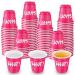 200 Pieces Disposable Shot Glasses 2 oz Shot Cups Plastic Party Favor Cups for Birthday Bachelorette Holiday Party Drinking Serving Snacks Samples Condiments and Tastings (Pink)
