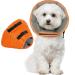 Kuoser collar dog comfortable lick protection dog protective measures protective collar dog adjustable dog collar dog collar lick protection for dogs prevention of bite and lick wounds orange S S---neck circumference: 24-30cm orange