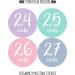Pregnancy Weekly Belly Growth Stickers - Maternity Keepsake - Set of 36 Week by Week Pregnancy Photo Props - Buy Online on GoSupps.com