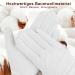 3 Pairs of 100% Cotton White Gloves - Soft Moisturizing Jersey Fabric Gloves Size L (27 cm) - Perfect Protective Handwear for All - Buy Online on GoSupps.com