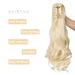 Shop Gairyan 50cm Bleached Blonde Ponytail Hair Extensions | Long Curly Claw Clip Synthetic Extensions for Women - Buy Online on GoSupps.com