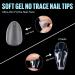 Buy TOMICCA Short Almond Gel x Tips - 240pcs Full Cover Acrylic Nail Extensions | Perfect for Beginners & Professionals - 12 Sizes Soft Matte Finish - Buy Online on GoSupps.com