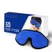 Sleep Mask for Kids with Blockout Light - Memory Foam 3D Contoured Eye Mask - Eye Cover & Travel Sleep Mask Blindfolds for Kids Girls Boys (Dark Blue)