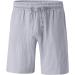 YHAIOGS Men's Quick Dry Workout Shorts with Drawstring Waist - Grey, X-Large - Buy Online on GoSupps.com