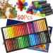 Professional Oil Pastel Set - 50 Vibrant Colors for Artists, Students & Beginners - Buy Online on GoSupps.com