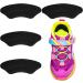 WLLHYF Kids Heel Grips 4 Pieces - Self-Adhesive Heel Cushion Inserts for Toddlers, Girls, Boys - Prevent Skin Rubbing and Blisters - Black - Buy Online on GoSupps.com