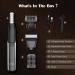 Waterproof Body Hair Trimmer Kit - Cordless Adjustable Combs & Interchangeable Heads for Safe Groin Chest Back & Armpit Grooming - Buy Online on GoSupps.com