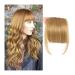 Bangs Hair Clip Fringe Bangs Synthetic Hair Extensions Clip in Bangs 6" Short Straight Hairpiece Thick Natural Front Neat Bangs with Temples for Women Girls Bangs Clip in Hair (Color : 27 Size : 6i 6inches 27