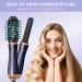 6 in One Hot Air Brush Set - 60000RPM Ionic Hair Styler Curling Wand with 3 Temperature Settings 1000W Negative Ion Brush for Stunning Styles - Blue Gold - Buy Online on GoSupps.com
