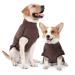 Heywean Dog Sweatshirt Stretch Fleece Vest Warmer Dog sweater sweater for small and medium-sized dogs Pets Winter clothing for indoor and outdoor area L (Pack with 1) Brown