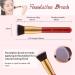 Ducare 10-Piece Professional Makeup Brush Set with Cosmetic Bag | Premium Synthetic Kabuki & Eye Brushes for Flawless Blending - Buy Online on GoSupps.com