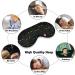 LynaRei Funny Black Cat Sleep Mask - Elastic Blackout Eye Cover for Full Night's Sleep, Travel, and Nap - Style 3 - Buy Online on GoSupps.com