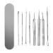Sihuuu Blackhead Remover Tool Set Pimple Extractor Stainless Steel Pimple Popper Black Head Extractions Tools (8 Pack)