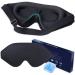 Black Eye Mask for Lash Extensions | Light Blocking 3D Sleep Mask for Men & Women | Adjustable Eye Covers for Travel Yoga & Relaxation - Buy Online on GoSupps.com
