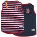 Pets First MLB Boston RED SOX Reversible T-Shirt, Medium for Dogs & Cats. A Pet Shirt with The Team Logo That Comes with 2 Designs Stripe Tee Shirt on one Side!, Team Color (RSX-4158-MD) Medium BOSTON RED SOX REVERSIBLE TEE
