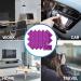 Metene 15 Pack Microfiber Cleaning Cloths - Glasses, Phone, Screens, Camera Lens Cleaner - Dark Purple - Buy Online on GoSupps.com