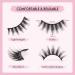 Shop 3D Dramatic False Eyelashes - 5 Pairs of Fluffy Voluminous Reusable Strip Lashes | Glowing Win - Buy Online on GoSupps.com