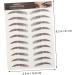 FOMIYES 54 Sheets Waterproof Eyebrow Stickers Waterproof Stickers Natural Eyebrow Stickers Make up 6d Set - Buy Online on GoSupps.com