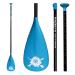 FunWater SUP Paddles - Adjustable Stand Up Paddle 3 Piece Floating Alloy Portable Paddle Board Paddles - Lightweight & Floating oars - Durable and Packable - Efficient Padding BLACK/BLUE