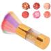 Verdant Touch Blush Brush Portable Colorful Makeup Brush Fluffy Blusher and Nail Art Dust Cleaning BrushGold - Buy Online on GoSupps.com