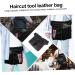 Minkissy 2-Pack Leather Belt Bag for Hairdressers | Hip Bag for Stylists | Tool Storage Pocket | 25x19cm | Black - Buy Online on GoSupps.com