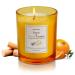 7OZ Ebony Orange Blossom Scented Candle Aromatherapy Anniversary Soy Wax Candle Strong Scented Orange Candles for Home Long Burning 50h
