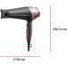 Remington D5707 Hair Dryer - 2200W Ionic Technology for Curls Waves & Smooth Styles | 3 Attachments 3 Heat & 2 Speed Settings - Perfect for International Shipping - Buy Online on GoSupps.com