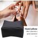 PERZOE Manicure Hand Pillow Lychee Pattern Faux Leather Durable Easy to Clean Long-Lasting Nail Art Rest Support Grey - Buy Online on GoSupps.com
