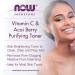 Now Foods Purifying Toner with Vitamin C & Acai Berry - 8 fl oz - Buy Online on GoSupps.com